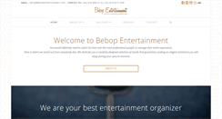 Desktop Screenshot of bebopentertainment.com